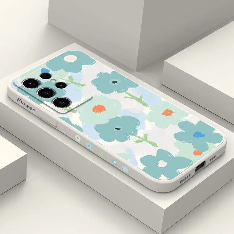 Mint Bloom – Elegant Floral Print