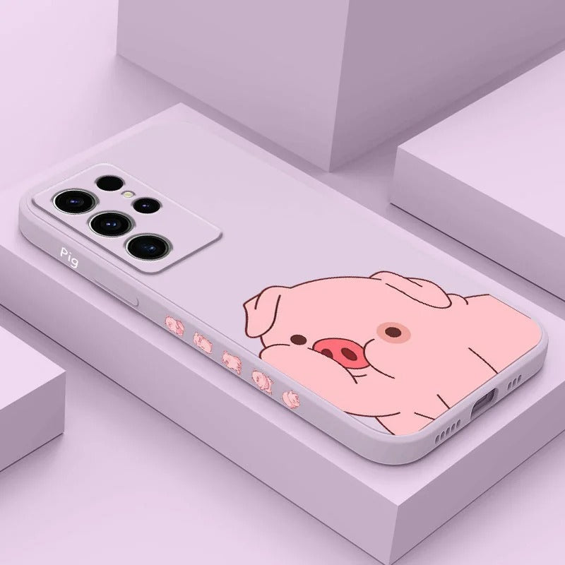 Plump Piglet – Minimal Animal Art