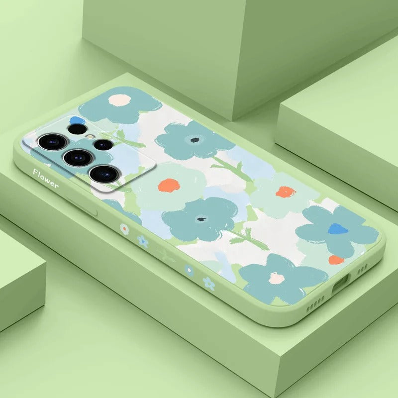 Mint Bloom – Elegant Floral Print