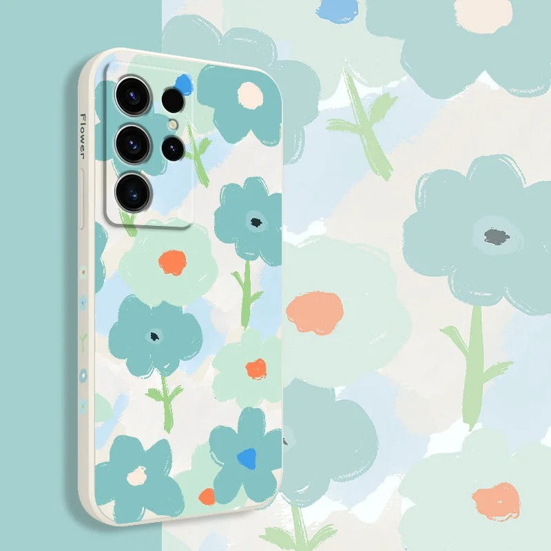 Mint Bloom – Elegant Floral Print