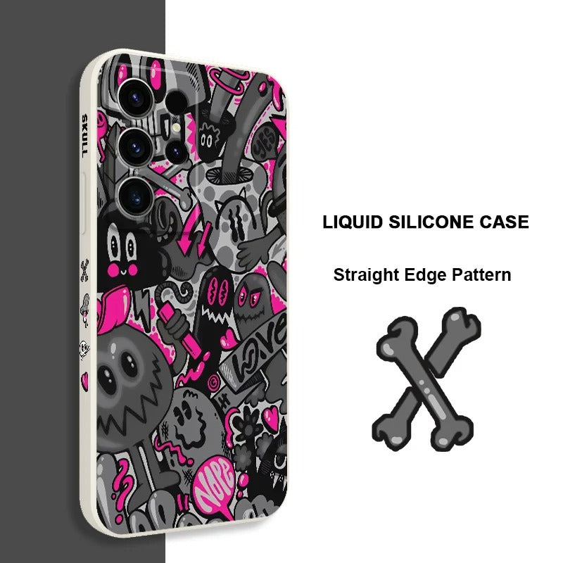 Rose Skulls – Gothic Floral Print