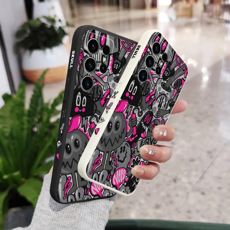 Rose Skulls – Gothic Floral Print